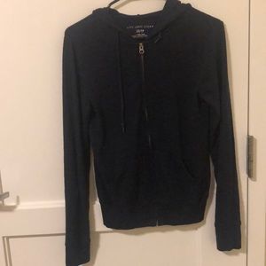 Dark blue zip up hoodie